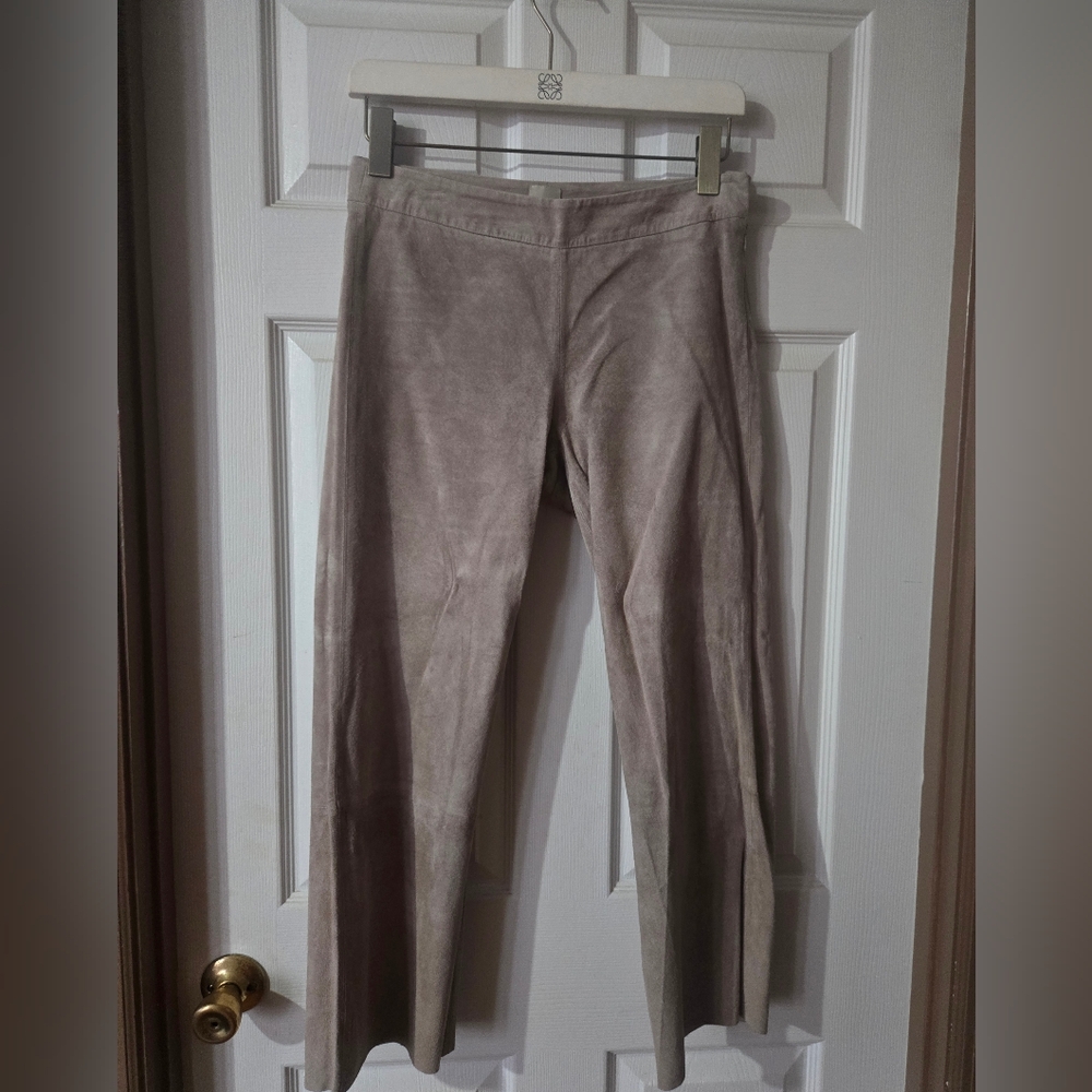 Ecru Lab Women's Suede Wide-Leg Pants - Size S